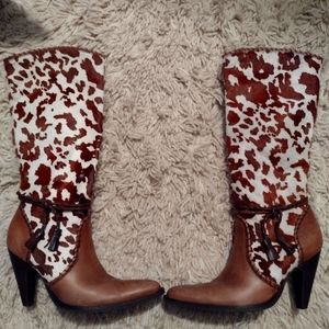 Gianni Bini Cowboy Calf Hair Boots